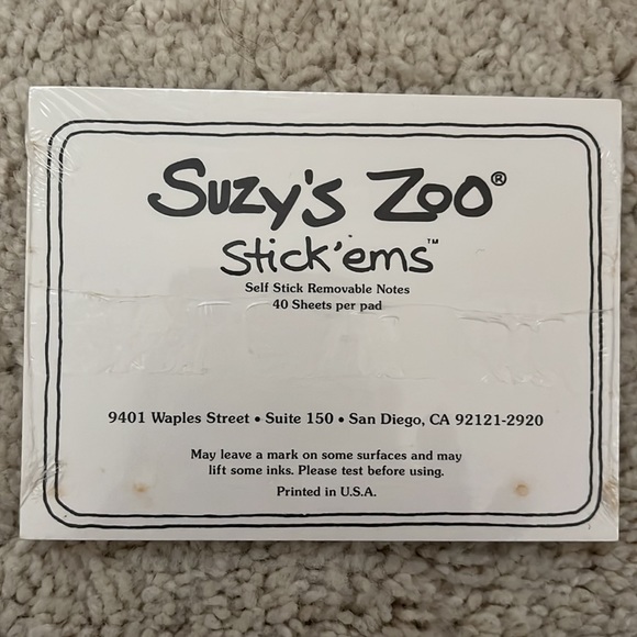 Brand new Suzy’s Zoo sticky notes - Picture 2 of 2